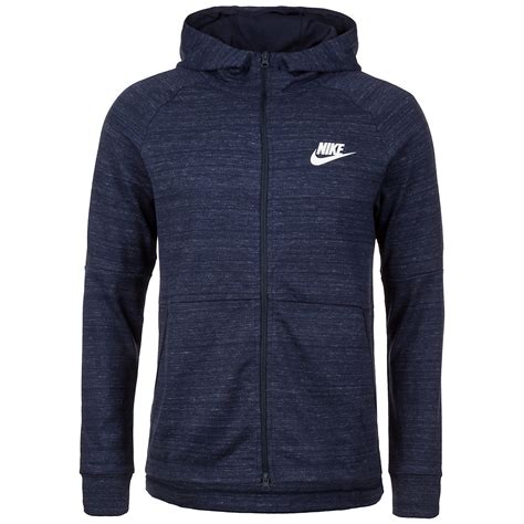 nike kapuzenjacke sportswear advance 15 blau grau weiß|Nike – AV15 – Kapuzenjacke in Grau, 806855–021 .